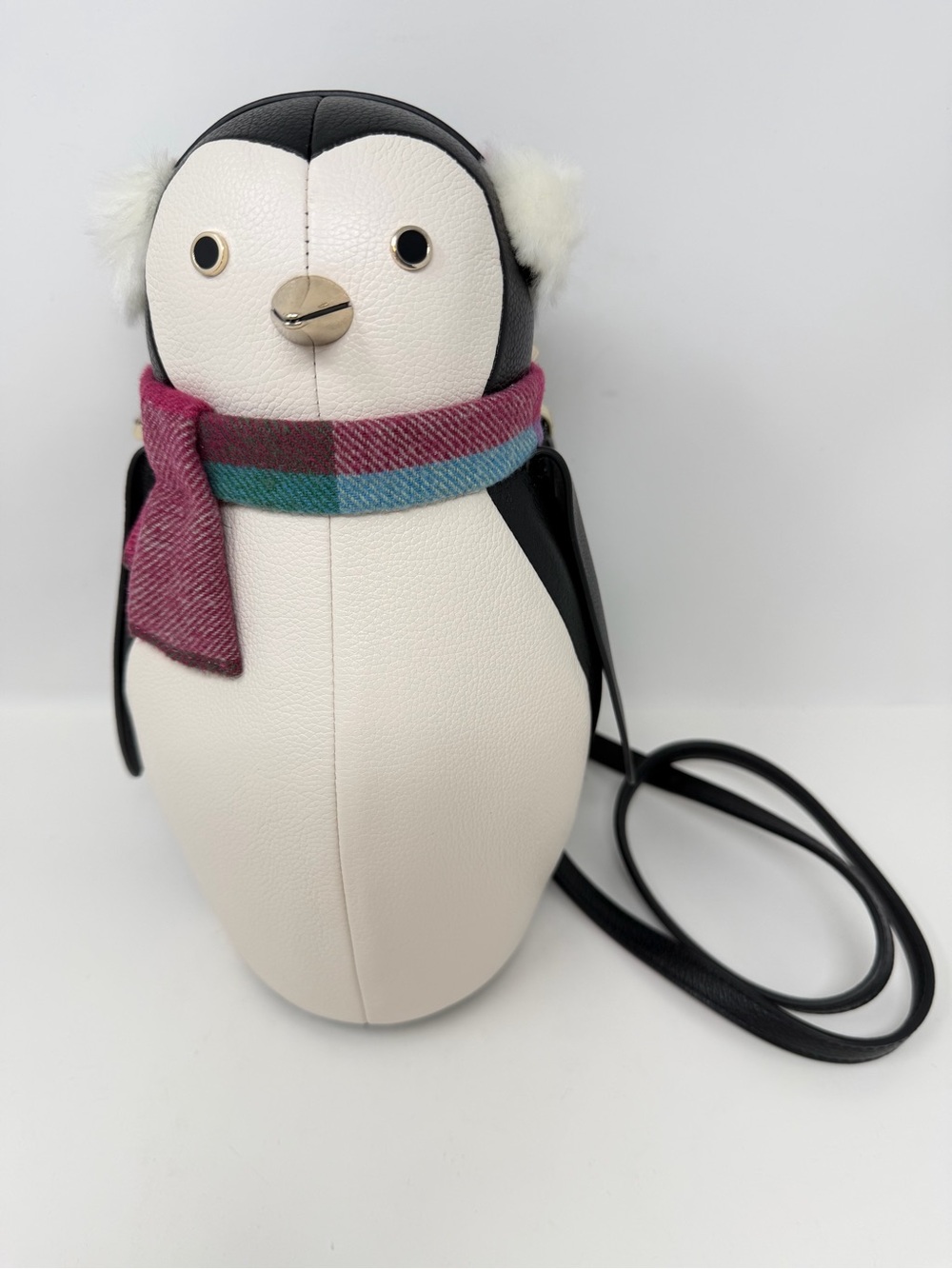 Kate Spade New York Morty Penguin Crossbody Bag Black White